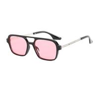 KTUCN Gafas de sol cuadradas de montura pequeña para mujer, gafas de sol de moda para mujer, estilo vintage, estampado de leop