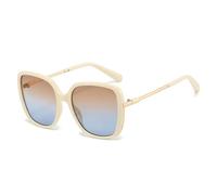 KTUCN Gafas de sol de moda coloridas para mujer, estilo retro con degradado UV400, gafas de sol azules y verdes