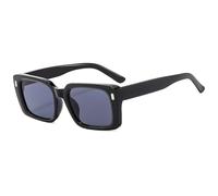 KTUCN Gafas de sol de moda con diseño retro, personalidad versátil y estilo urbano para mujer, negras, 14