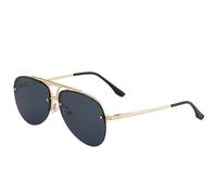 KTUCN Gafas de sol de moda con montura metálica de media montura para mujer y hombre, ideales para viajes, pesc