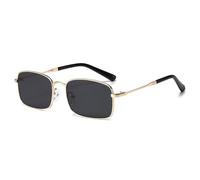 KTUCN Gafas de sol de moda con montura pequeña de metal, estilo vintage, para mujer, resistentes a los rayos UV
