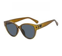 KTUCN Gafas de sol de mujer estilo ojo de gato, gafas de sol modernas con patillas en forma de corazón, gafas que bloquean la