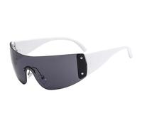 KTUCN Gafas de sol de una pieza sin montura, estilo punk Y2K, para deportes al aire libre, resistentes al vient