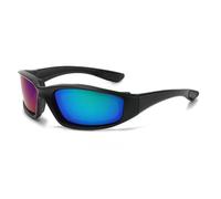 KTUCN Gafas de sol de viaje estilo punk con lentes amarillas, tonos negros, accesorios de decoración, gafas de sol para exteri