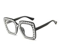 KTUCN Gafas de sol de viaje Personality Outdoors UV400, negras transparentes, BH01