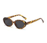 KTUCN Gafas de sol estilo retro pequeñas, ovaladas, protección UV400, estilo Y2K, para hombre y mujer, 8,146 mm