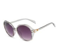 KTUCN Gafas de sol ovaladas con forma de diamante para mujer y hombre, estilo retro, montura grande, ideales pa