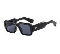 KTUCN Gafas de sol para hombre y mujer, estilo vintage, gafas de sol para mujer, UV400, negras, BH01