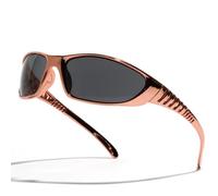 KTUCN Gafas de sol plateadas Y2K, color hueco, sentido del futuro de la tecnología, chicas guapas, internet rojo, cantado