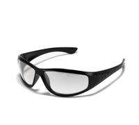 KTUCN Gafas de sol plateadas Y2K, color hueco, sentido del futuro de la tecnología, chicas guapas, internet rojo, cantado