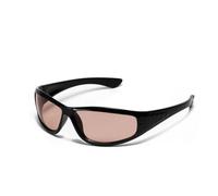 KTUCN Gafas de sol plateadas Y2K, color hueco, sentido del futuro de la tecnología, chicas guapas, internet rojo, cantado