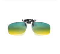 KTUCN Gafas de sol polarizadas con clip que cambian de color para hombre, gafas para conducir de día y de noche, estilo estrecho, lente de día y noche, ancho del marco: 130 mm