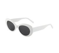 KTUCN Gafas de sol polarizadas ovaladas de acetato para mujer, montura gruesa, protección UV400, ideales como r