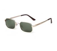 KTUCN Gafas de sol polarizadas para hombre, modernas, rectangulares, de metal, clásicas, estilo steampunk, vintage, UV400, do