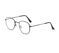 KTUCN Gafas de sol polarizadas retro clásicas con filtro de luz azul, negras transparentes, 01