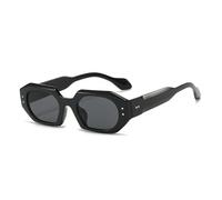 KTUCN Gafas de sol poligonales con montura de PC para mujer y hombre, gafas