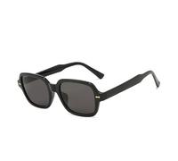 KTUCN Gafas de sol rectangulares para mujer y hombre, estilo vintage, color negro y amarillo, con protección contra la luz azul, transparentes, UV400, 6, BH01