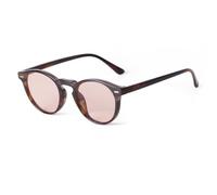 KTUCN Gafas de sol redondas de estilo vintage para mujer y hombre, con remaches retro, lentes amarillas y azules, gafas de sol
