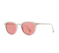 KTUCN Gafas de sol redondas estilo retro carey para mujer, diseño Y2K con contraste de color, estilo casual pun