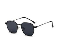 KTUCN Gafas de sol retro de moda para mujer, montura fina, estilo punk, protección UV400, negras, BH01
