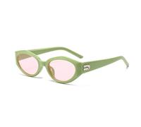 KTUCN Gafas de sol retro estilo ojo de gato para mujer con protección solar, montura pequeña irregular es