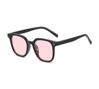 KTUCN Gafas de sol retro UV400 para playa, viajes, ropa de calle, gafas de moda, gafas negras modernas para mujer y hombre, ne