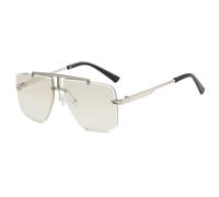 KTUCN Gafas de sol sin montura rectangulares de moda populares para mujeres