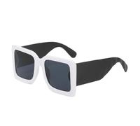 KTUCN Gafas de sol vintage de moda para mujer, negras, protección UV400, blancas, BH01