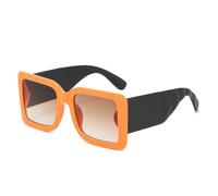 KTUCN Gafas de sol vintage de moda para mujer, negras, protección UV400, naranja, BH01