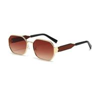 KTUCN Gafas de sol vintage de moda para mujer y hombre, estilo retro, rectangulares, de metal, populares entre mujeres y hombr