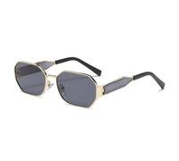 KTUCN Gafas de sol vintage de moda para mujer y hombre, estilo retro, rectangulares, de metal, populares entre mujeres y hombr