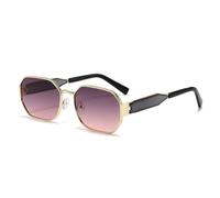 KTUCN Gafas de sol vintage de moda para mujer y hombre, estilo retro, rectangulares, de metal, populares entre mujeres y hombr