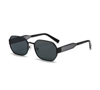 KTUCN Gafas de sol vintage de moda para mujer y hombre, estilo retro, rectangulares, de metal, populares entre mujeres y hombr