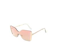 KTUCN Gafas de sol vintage sin montura, modernas, de una sola pieza, de marca elegante para hombres y mujeres, 2,145 mm