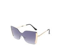 KTUCN Gafas de sol vintage sin montura, modernas, de una sola pieza, de marca elegante para hombres y mujeres, 3,145 mm