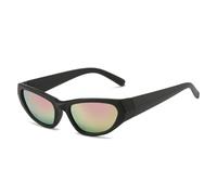 KTUCN Gafas Steampunk estilo punk vintage para montar a caballo, negras y rosas mi
