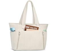 KTUEOV Bolso Mujer Grande, Tote Bag de Pana Bolsos Universidad Mujer para Portatil 15.6 Pulgadas Ligero Handbags Bolso Shopper Casual para Viaje, Trabajo, Universitarias