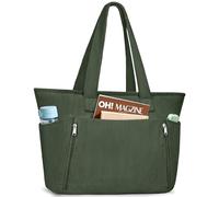 KTUEOV Bolso Mujer Grande, Tote Bag de Pana Bolsos Universidad Mujer para Portatil 15.6 Pulgadas Ligero Handbags Bolso Shopper Casual para Viaje, Trabajo, Universitarias