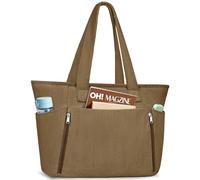 KTUEOV Bolso Mujer Grande, Tote Bag de Pana Bolsos Universidad Mujer para Portatil 15.6 Pulgadas Ligero Handbags Bolso Shopper Casual para Viaje, Trabajo, Universitarias