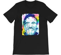 KTVB0A Comedy and Tragedy Robin Williams Patch Adams Good Morning Goodwill Hunt Gift for Men TTshirts Camisetas y Tops (Large)