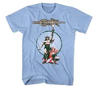 KTVB0A Conan The Barbarian Vintage Movie Poster Mens T Tshirts Camisetas y Tops Arnold Schwarzenegger Blue Sapphire(XX-Large)
