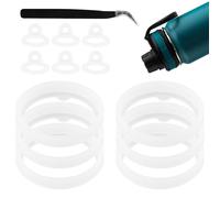 Ktxaby 13 juntas de botella de agua de repuesto para Thermoflask de 24/32/40/64 onzas, junta tórica de silicona con pinzas, sello a prueba de fugas, compatible con tapa de boquilla Thermoflask Chug