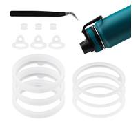 ktxaby 13 juntas de repuesto para botella de agua Thermoflask de 24/32/40/64 onzas, anillo de sellado de silicona con pinzas, sello a prueba de fugas para hidromatraz y takeya, tapas de botellas,