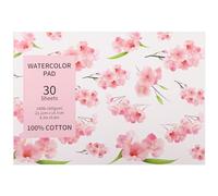 ktxaby Bloc de papel de acuarela de 30 hojas, papel de acuarela A5, 300 g/m², prensado en frío, ideal para pintura, caligrafía y medios mixtos (14,7 x 21 cm)