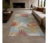 KTYUTJDH Alfombras rectangulares para salón, 120 x 180 cm, diseño floral, gris, rojo, amarillo, azul y blanco, alfombras para dormitorio, estéticas, interiores, decoración del hogar