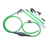 Kuabiz Limpiador para acuario, cambiador de agua y limpieza de arena, limpieza de fondo de grava, con tubo de extensión retráctil y válvula de manguera