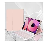 kuaijiexiaopu Detachable Keyboard Leather Protective Case with Pen Slot, Soft Shell Suitable for Samsung Galaxy Tab S8+/S9+/S9FEplus/S10plus 12.4 Inch Universal(Pink+Keyboard+Mouse)