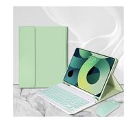 kuaijiexiaopu Detachable Keyboard Leather Protective Case with Pen Slot, Soft Shell Suitable for Samsung Galaxy Tab S6 Lite-10.4 Inch 2019-2024 Universal(Matcha Green+Keyboard+Mouse)