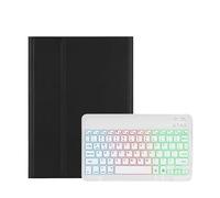 kuaijiexiaopu Detachable Regular/Tri Color Backlit Touch Keyboard Protective Case Suitable for Samsung Galaxy Tab S11 11 Inches 2025(Backlit Keyboard+Black)