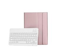 kuaijiexiaopu Detachable Regular/Tri Color Backlit Touch Keyboard Protective Case Suitable for Samsung Galaxy A11+(2025)/A9+/A9plus -11 Inches(Keyboard+Rose Gold)